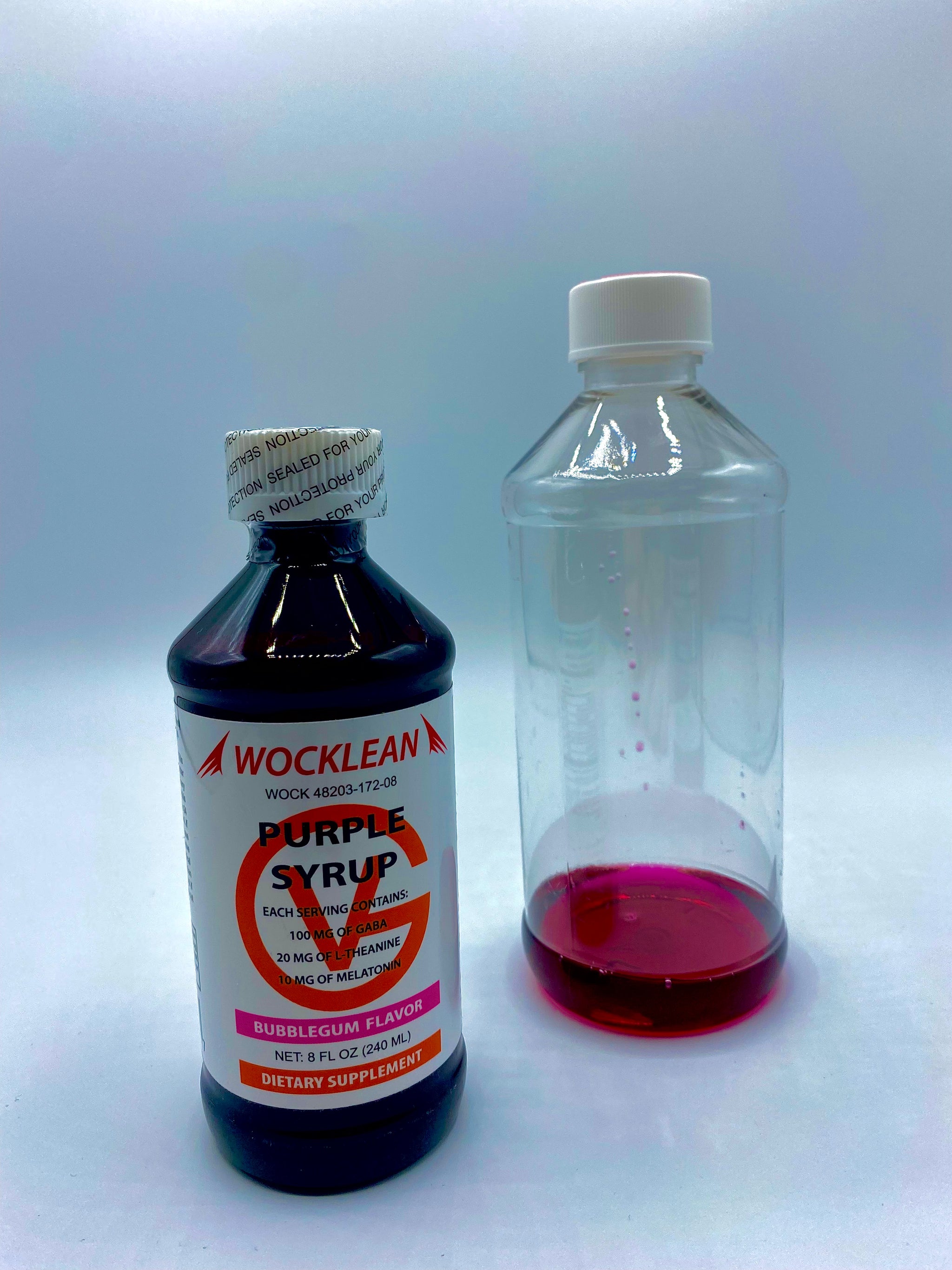 WOCKLEAN Purple 8oz Entspannungssirup in der Flasche